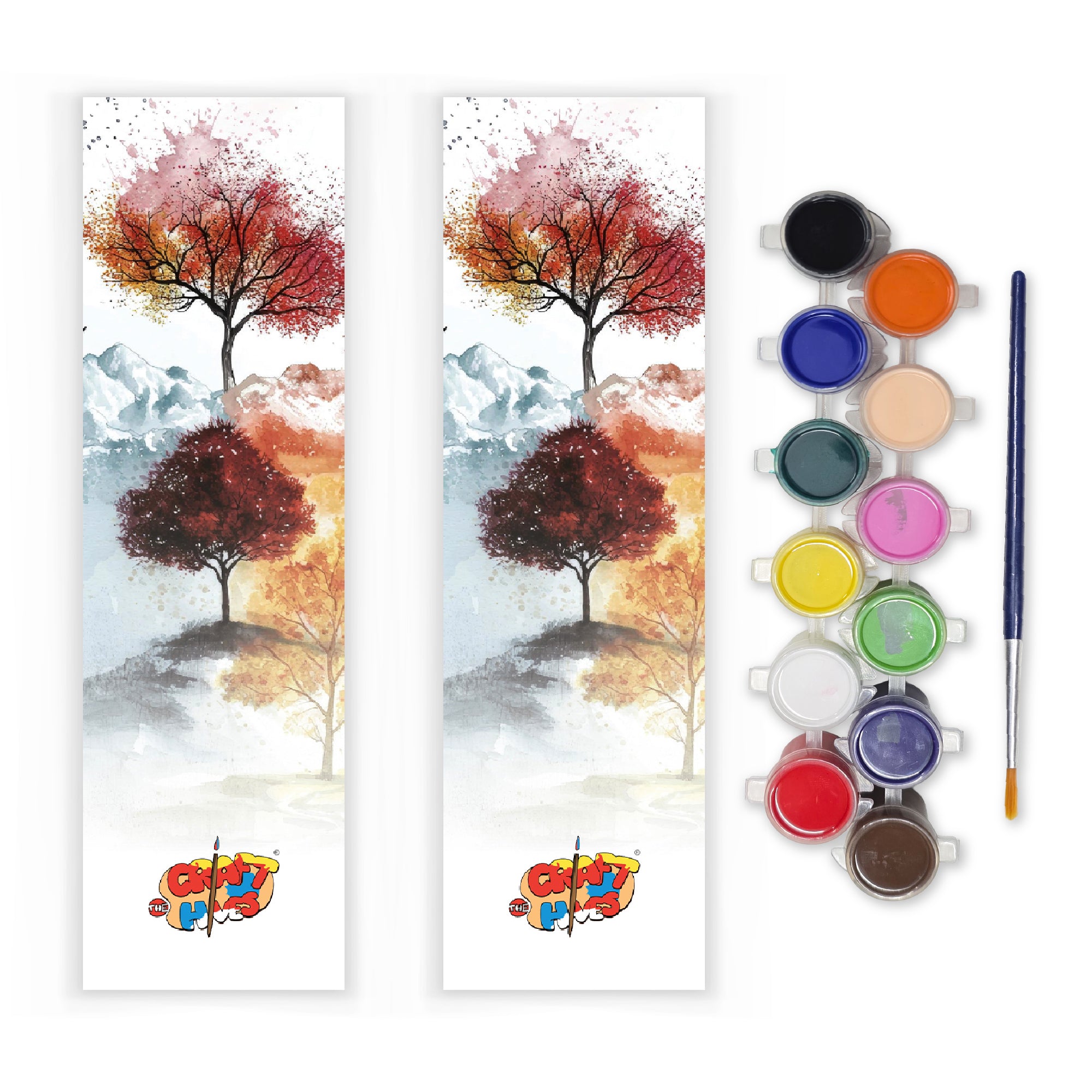 Bookmarks – 250 GSM Artistic Collection ( Set of 2) with Paints Set