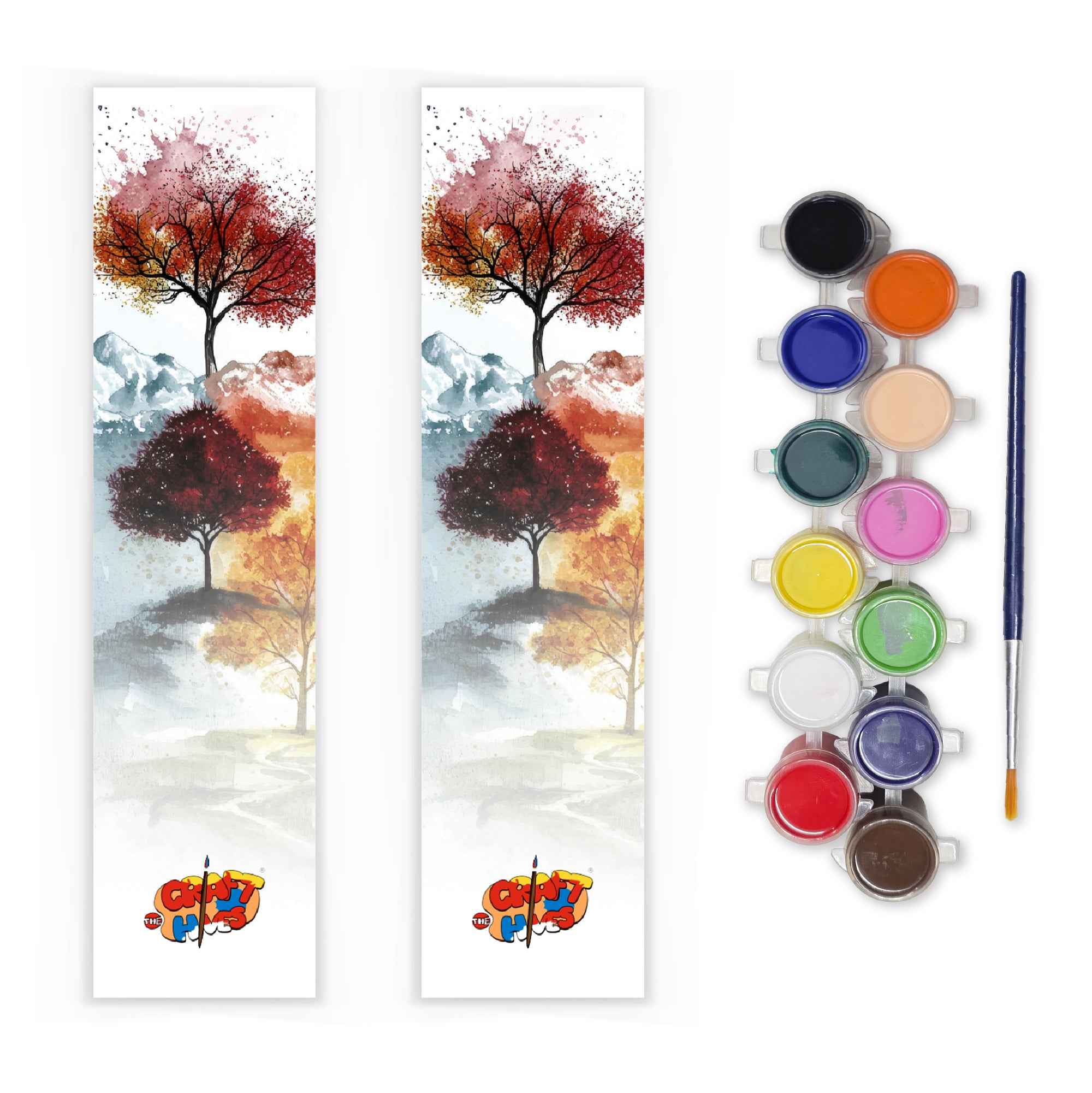 Bookmarks – 250 GSM Artistic Collection ( Set of 2) with Paints Set