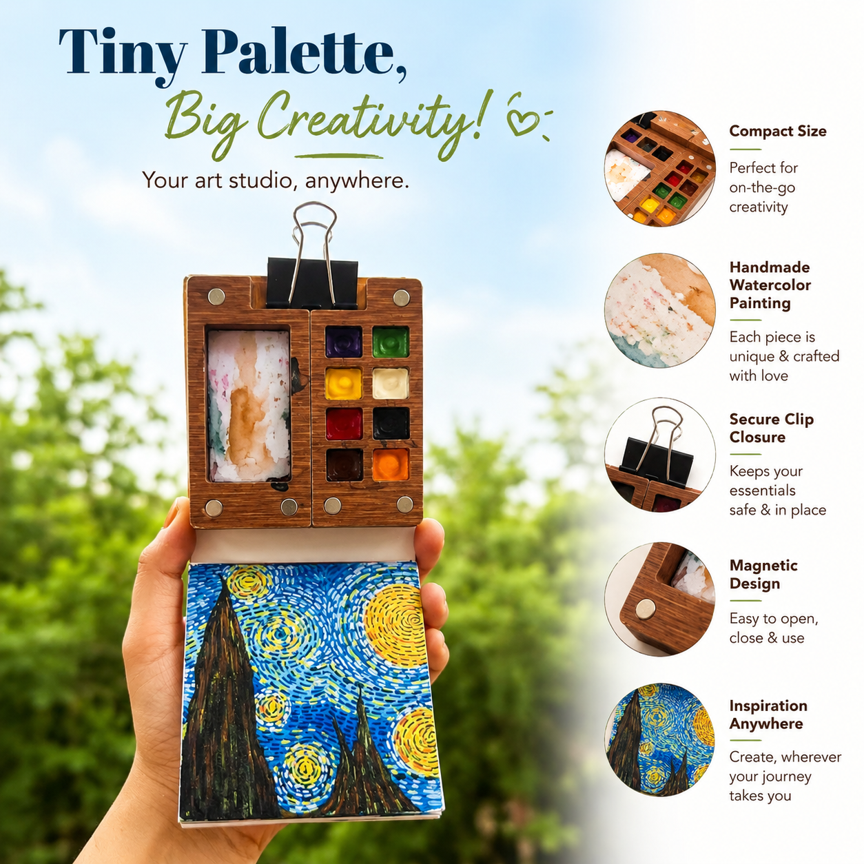 Mini Travel Art Kit -A World of Creativity in Your Pocket! | The Crafthives