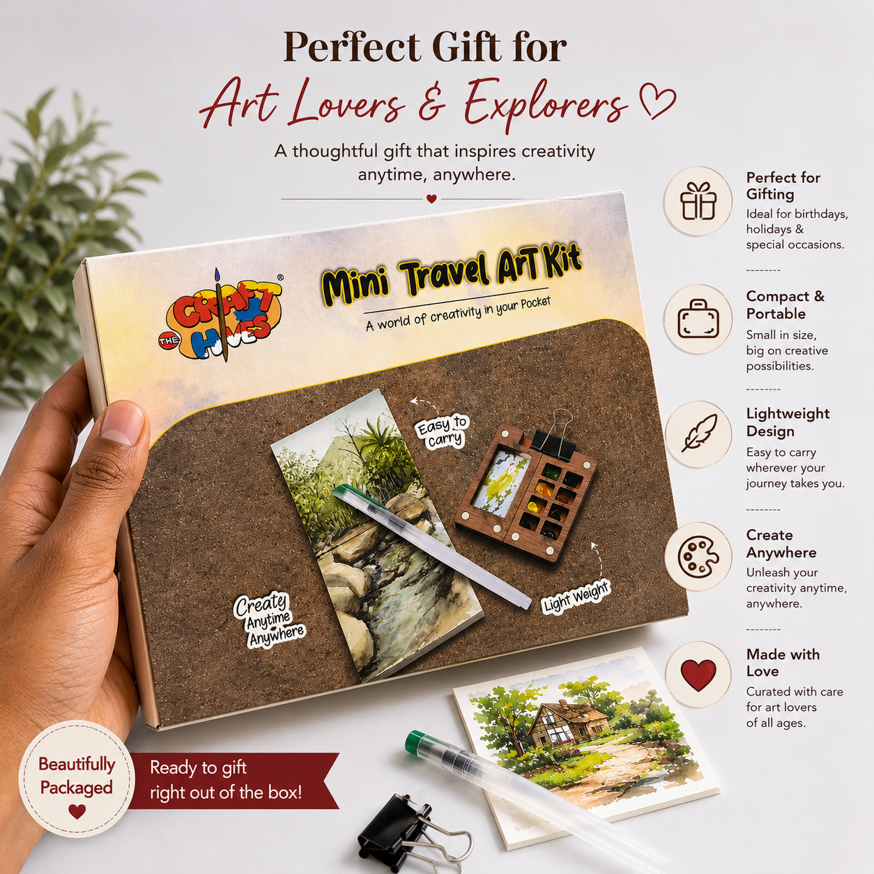 Mini Travel Art Kit -A World of Creativity in Your Pocket! | The Crafthives