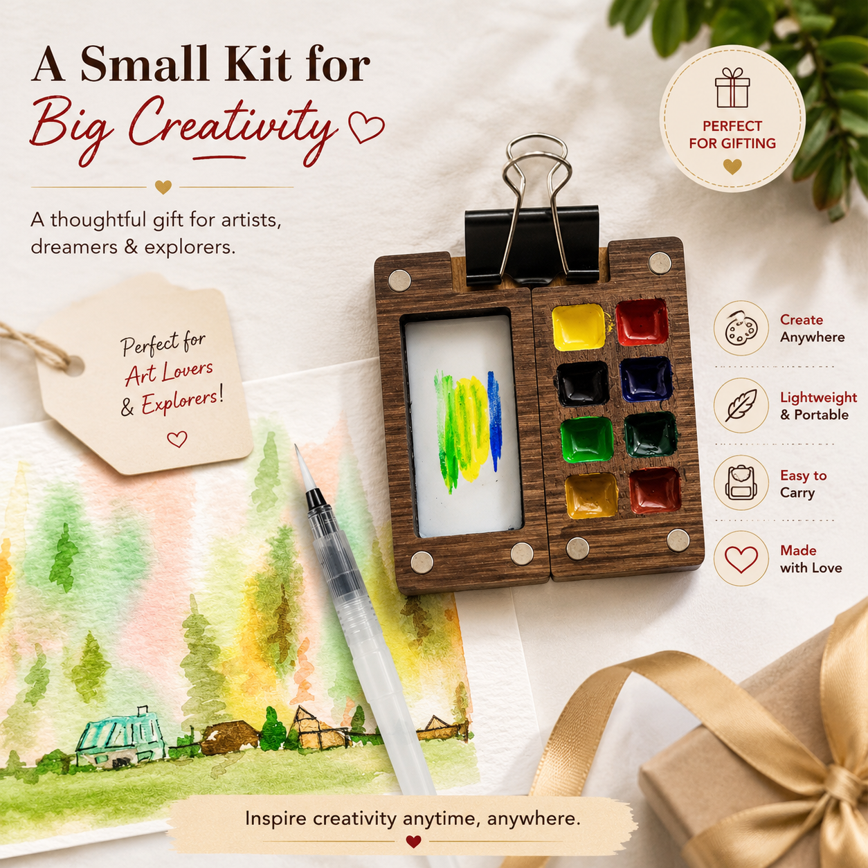 Mini Travel Art Kit -A World of Creativity in Your Pocket! | The Crafthives