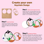 Creative 3D DIY Wooden Christmas Key Chain - Art and Craft Kit for 6+ Years - Set of 6 - The Crafthives