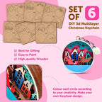 Creative Me DIY Chritmas Keychains - Art And Craft Kit for 6+ Years - The Crafthives