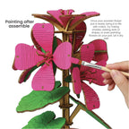 DIY Wooden Flower 3D Wooden Puzzle : Geranium