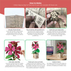DIY Wooden Flower 3D Wooden Puzzle : Geranium