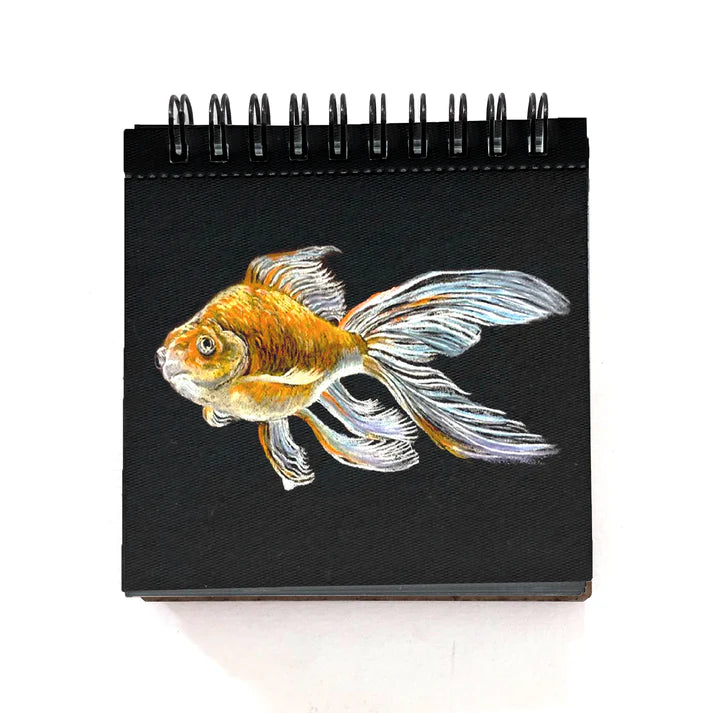 Mini Travel Sketch Book – Van Gogh Wooden Cover Edition (Black Pages) Set Of 4