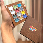 Metallic Watercolors Compact Palette | 12 Shades