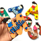 Personalised Monogram Fridge Magnets -Boys & Girl Theme - The Crafthives