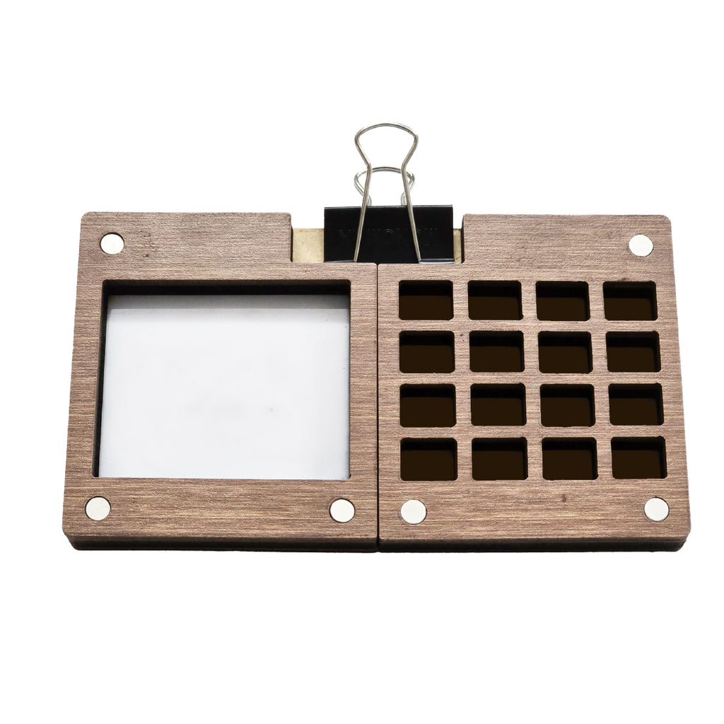 The Crafthives Mini Portable Wooden Color Palette - The Crafthives
