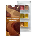 Metallic Shimmer Watercolor Set – 6 Solid Pans | Professional & Shimmering Colors