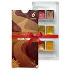 Metallic Shimmer Watercolor Set – 6 Solid Pans | Professional & Shimmering Colors