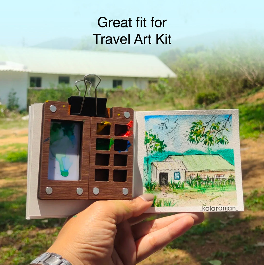 Mini Sketch Book Van Gogh Theme Set of 4 | Wooden Hardcover