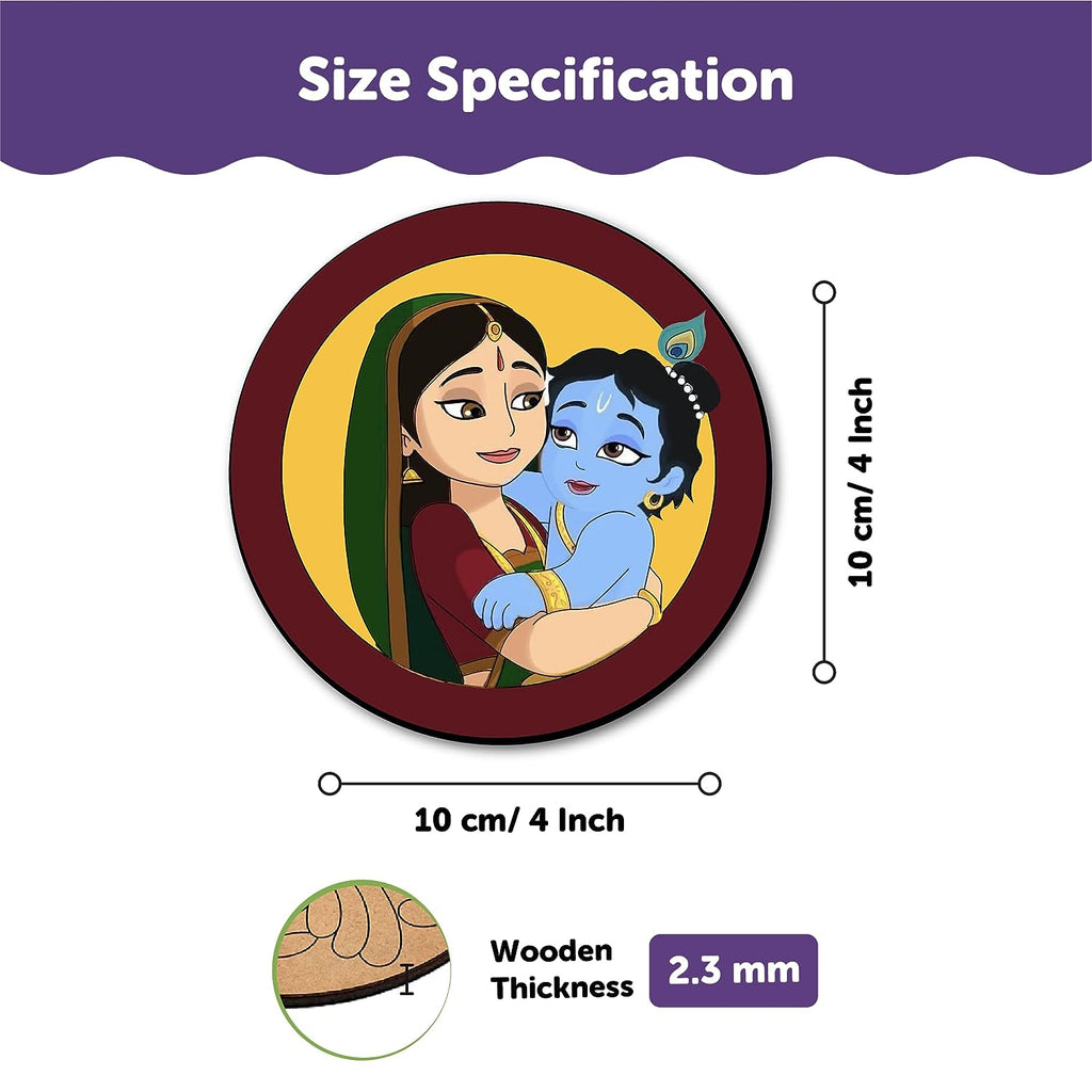 Mandala Tea Coasters Art and Craft Kit 6+ Years- Beginner - The Crafthives