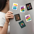 Inspirational Quote Wooden Fridge Magnets – Set of 6