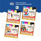 Colour Me Baby Princess DIY Canvas Art Kit 8 x 6 Inch with Wooden Easel 6+ Kids - The Crafthives