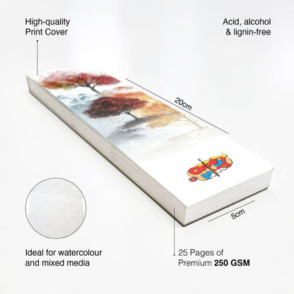Watercolor Bookmarks – 250 GSM Artistic Collection ( Set of 2)