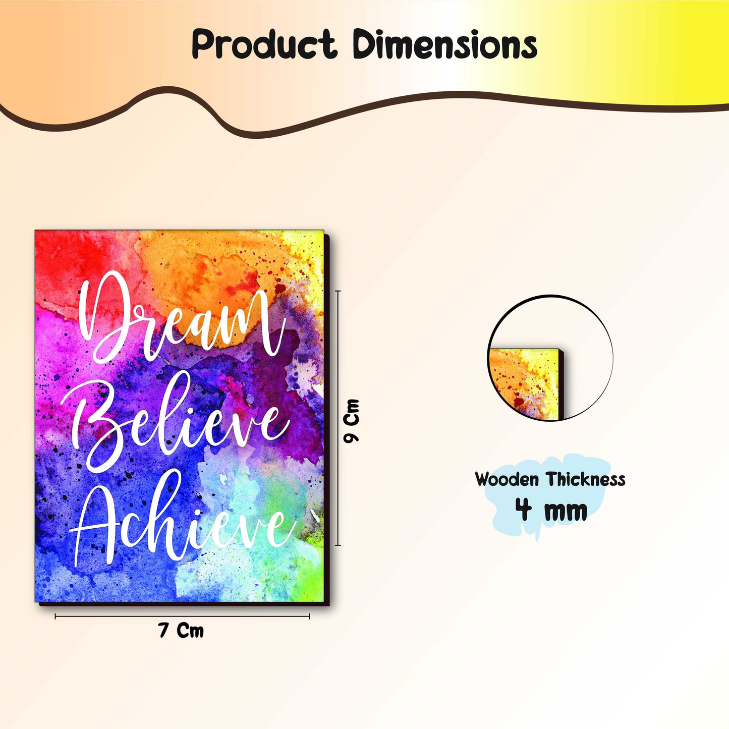 Motivational Quote Fridge Magnets – Set of 6