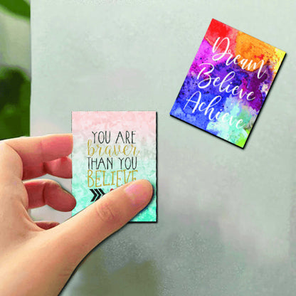 Motivational Quote Fridge Magnets – Set of 6