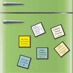 Positive Quotes Collection Motivational Fridge Magnet Set – Pack of 6