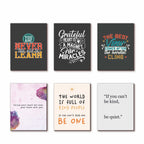 Motivational Quote Wooden Fridge Magnets – Set of 6