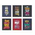 Desi Quote Wooden UV Fridge Magnet Set of 6