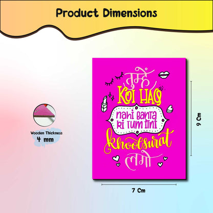 Quote Fridge Magnets Set of 6-Hindi Quotes