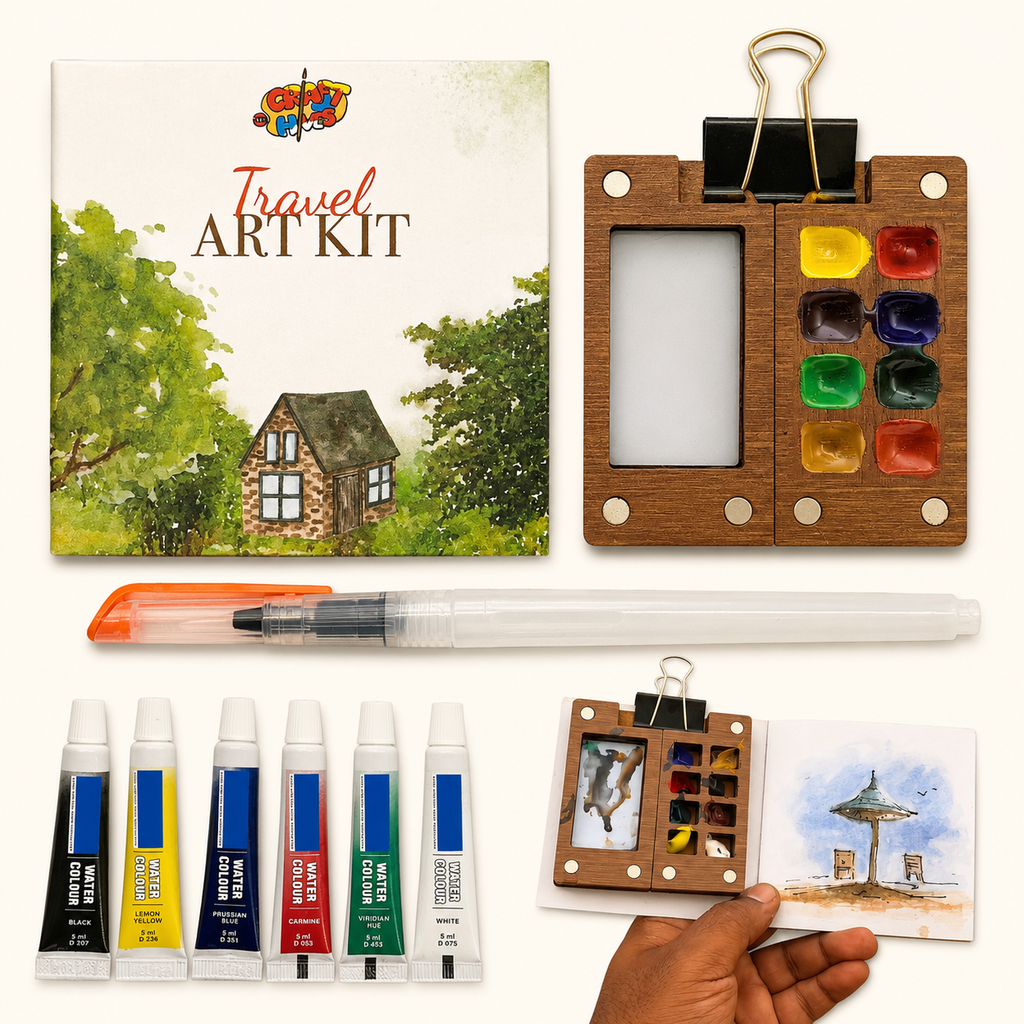 Mini Travel Art Kit -A World of Creativity in Your Pocket! | The Crafthives