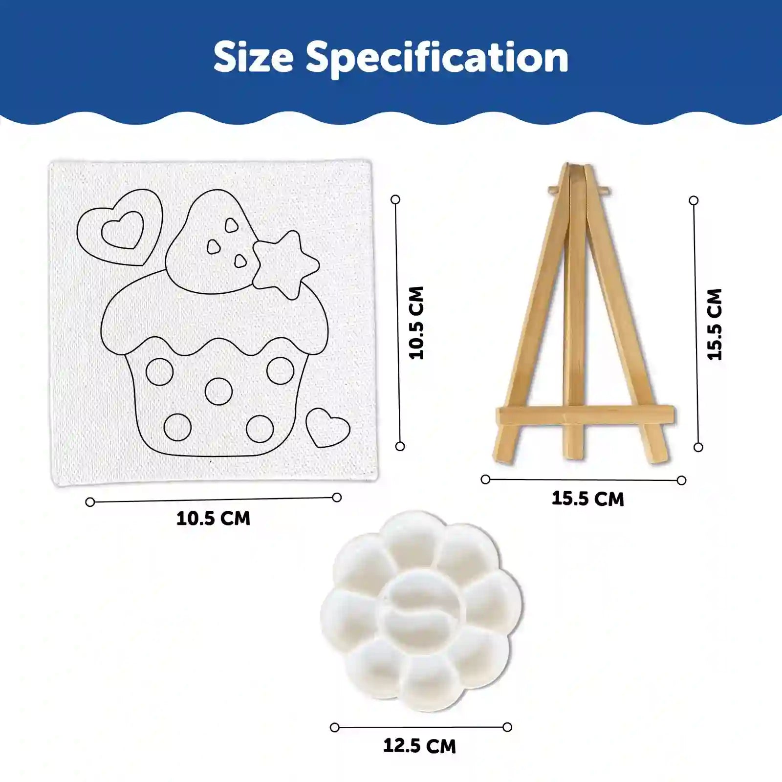 Canvas Craft Art Paint Kit for Beginner 6+ Years - Set of 4 - The Crafthives