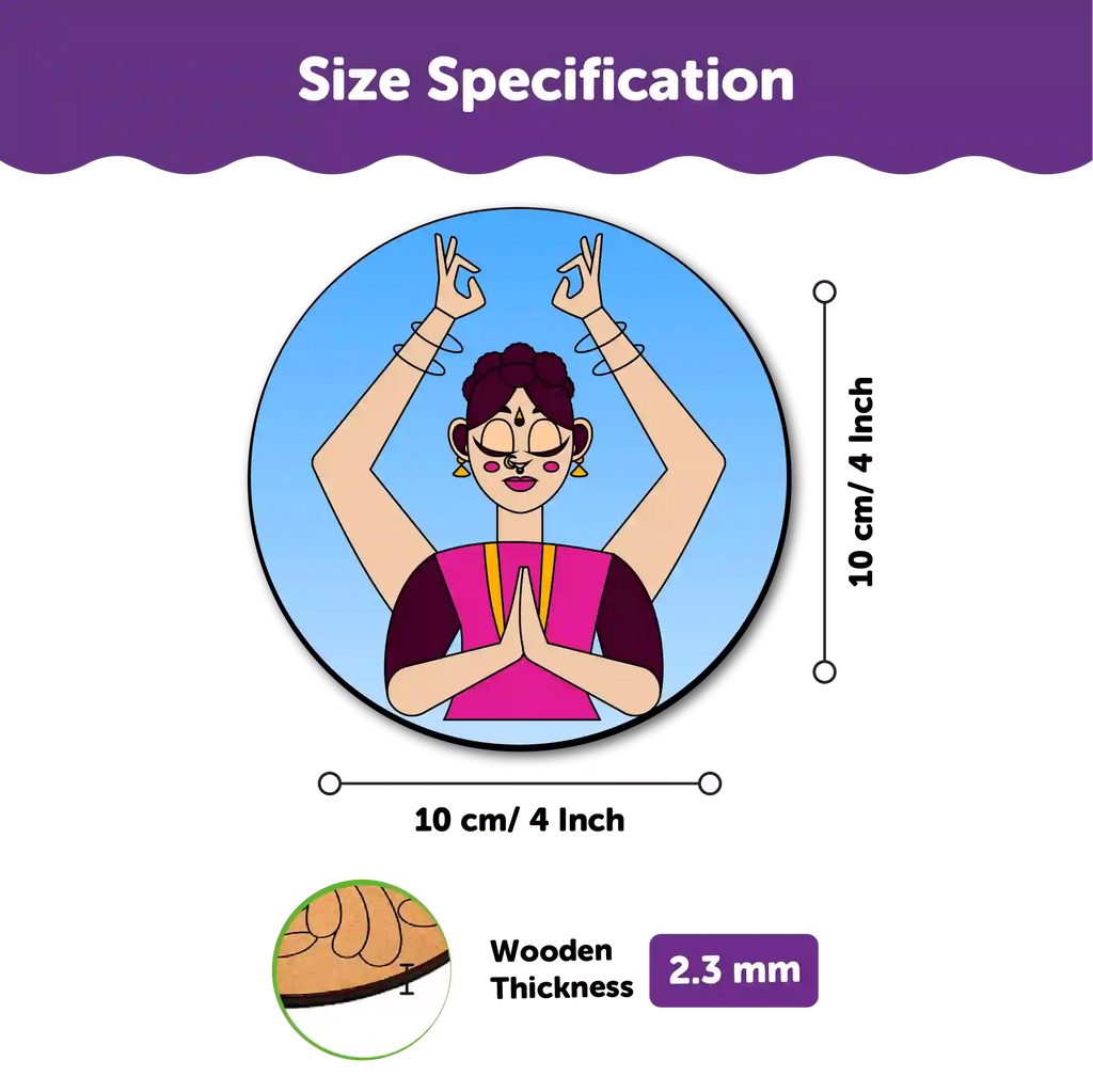 Mandala Tea Coasters Art and Craft Kit 6+ Years- Beginner - The Crafthives