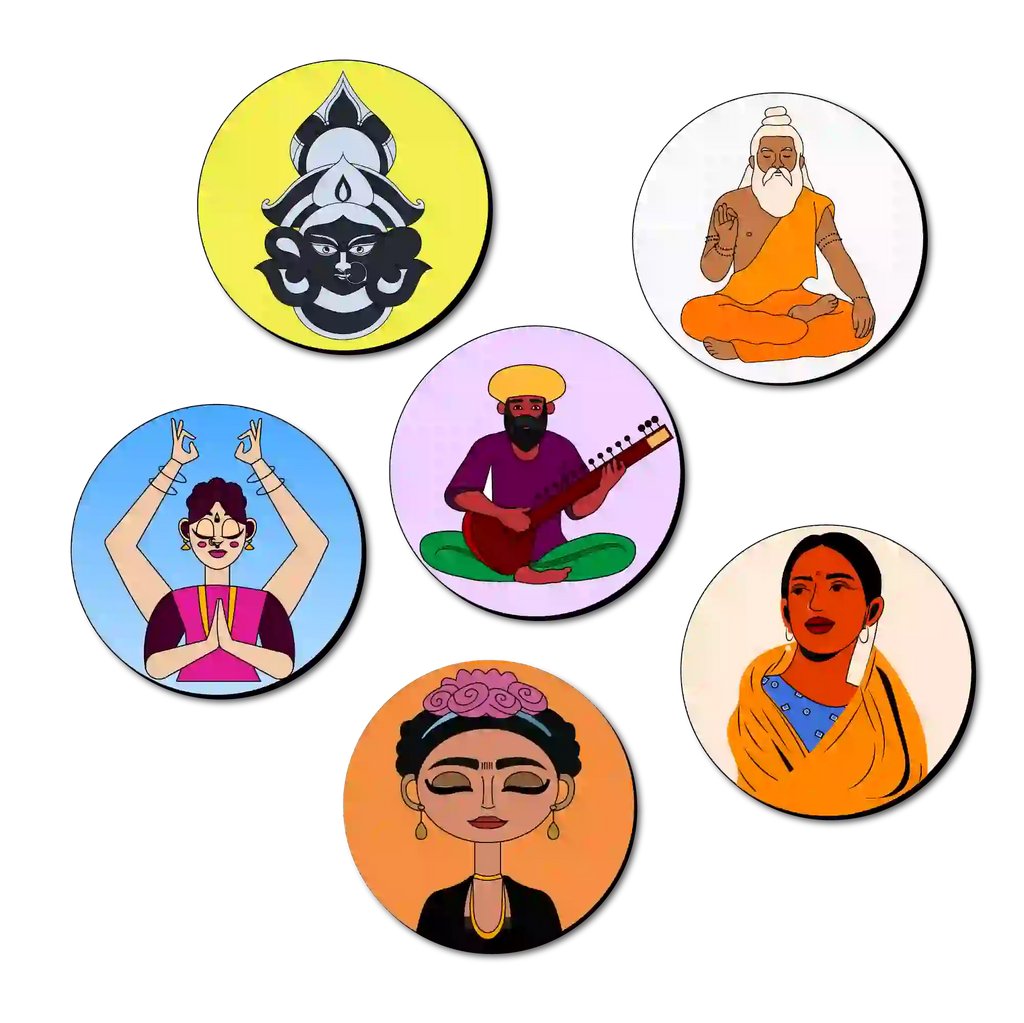 Mandala Tea Coasters Art and Craft Kit 6+ Years- Beginner - The Crafthives