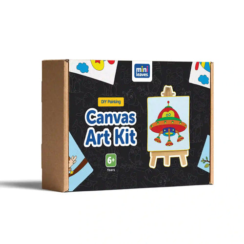 Canvas Craft Art Paint Kit for Beginner 4 to 6 Years- Set of 4 - The Crafthives
