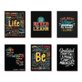 Inspirational Wooden Fridge Magnets – Set of 6 Motivational Quote Designs