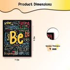 Inspirational Wooden Fridge Magnets – Set of 6 Motivational Quote Designs