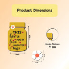 Jar Fridge Magnets – Set of 6 Motivational Wooden Magnets